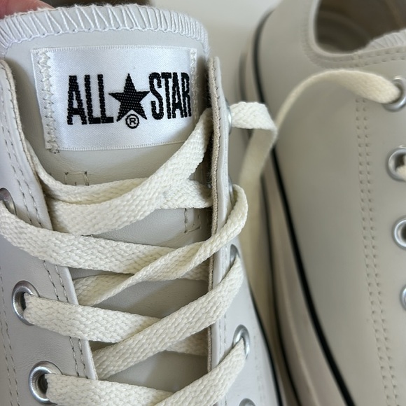 JAPAN LIMITED Edition CHUCK TAYLOR CONVERSE LEATHER ALL STAR OX WHITE 6.5/ 8.5/9 - Picture 13 of 15